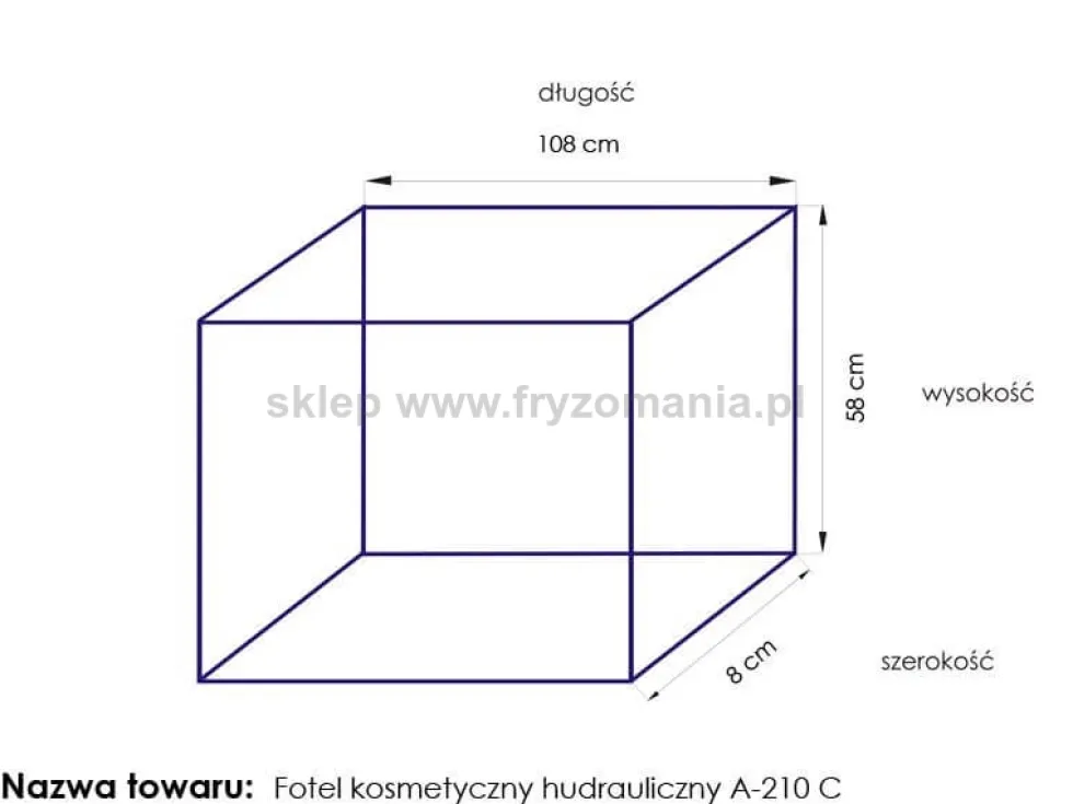 Activ A 210C PEDI Fotel kosmetyczny podologiczny, biały