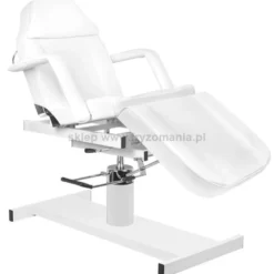 Activ A-210 D Fotel kosmetyczny hydrauliczny biały z kołyską