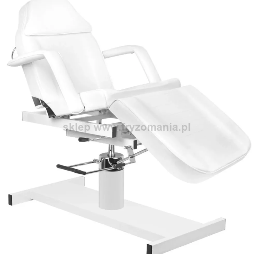 Activ A-210 D Fotel kosmetyczny hydrauliczny biały z kołyską