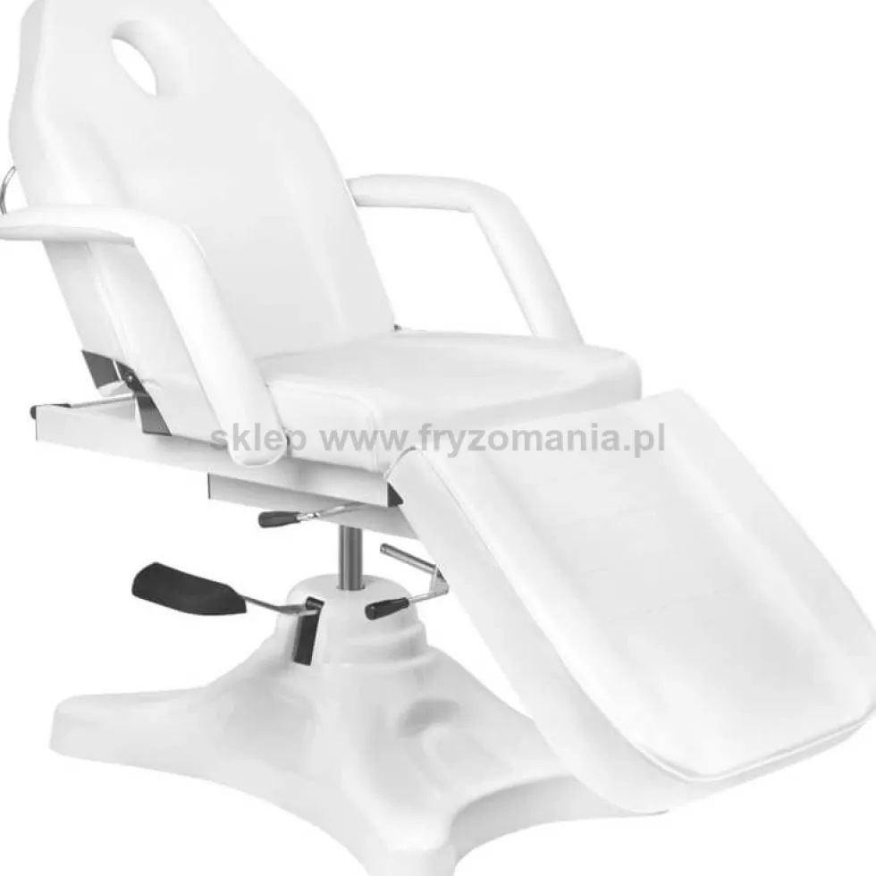 Activ A 234D Fotel kosmetyczny z kołyską, hydrauliczny biały