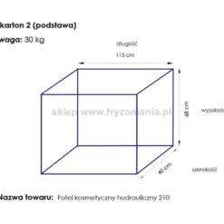 Activ A 210 Fotel kosmetyczny obrotowy szary, hydrauliczny dostępny w 48h