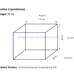 Activ A 210 Fotel kosmetyczny obrotowy czarny, hydrauliczny dostępny w 48h