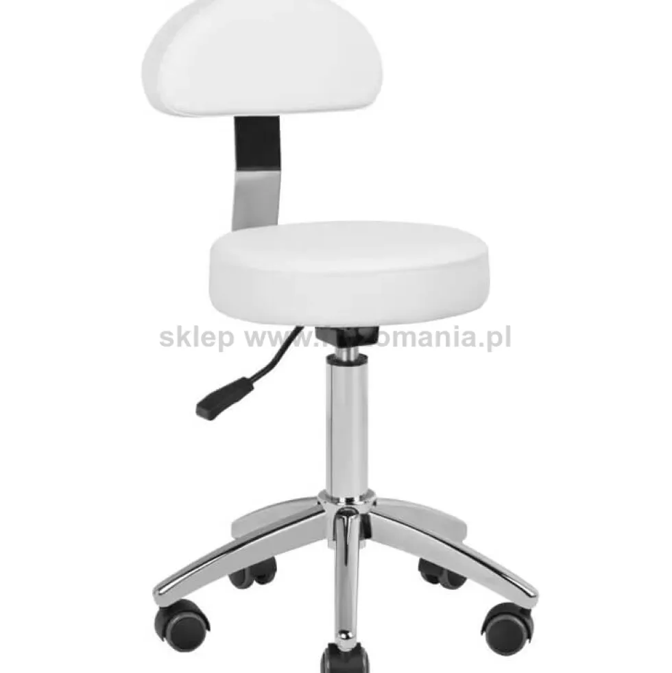 Activ Am-304 Taboret kosmetyczny biały lub czarny, dostępny w 48h