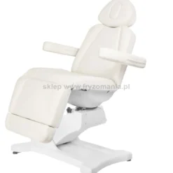 Activ AZZURRO 869A Fotel kosmetyczny, elektryczny, obrotowy, biały dostępny w 48h