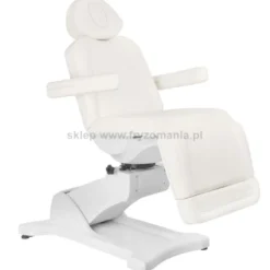 Activ AZZURRO 869A Fotel kosmetyczny, elektryczny, obrotowy, biały dostępny w 48h