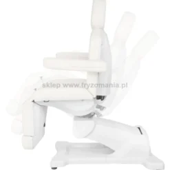 Activ AZZURRO 869A Fotel kosmetyczny, elektryczny, obrotowy, biały dostępny w 48h