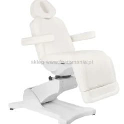 Activ AZZURRO 869A Fotel kosmetyczny, elektryczny, obrotowy, biały dostępny w 48h