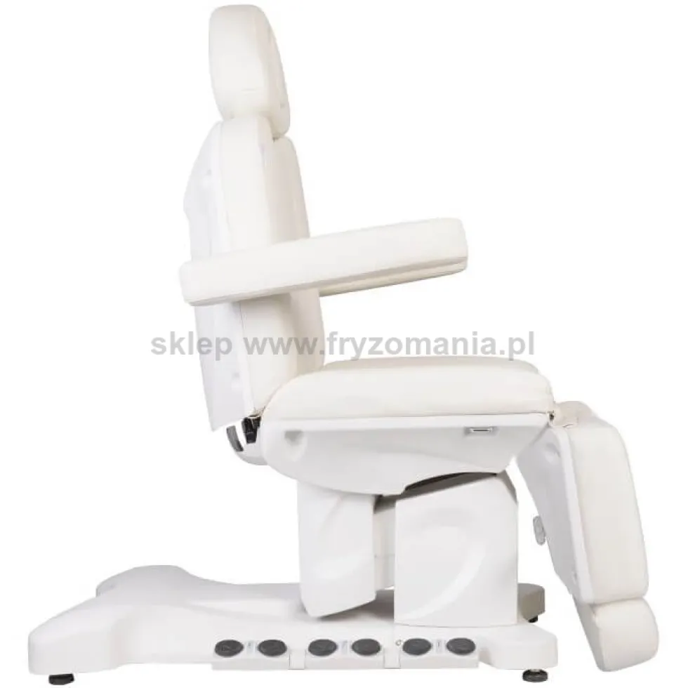 Activ Azzurro Fotel 708B Exclusive, fotel kosmetyczny elektryczny biały, dostępny w 48h