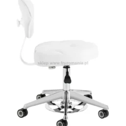 Activ Azzurro 156-F taboret kosmetyczny biały, dostępny w 48h