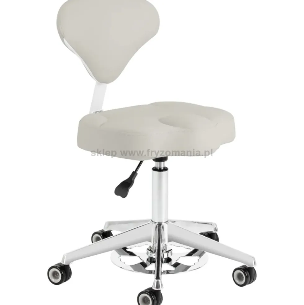 Activ Azzurro 156-F taboret kosmetyczny szary, dostępny w 48h