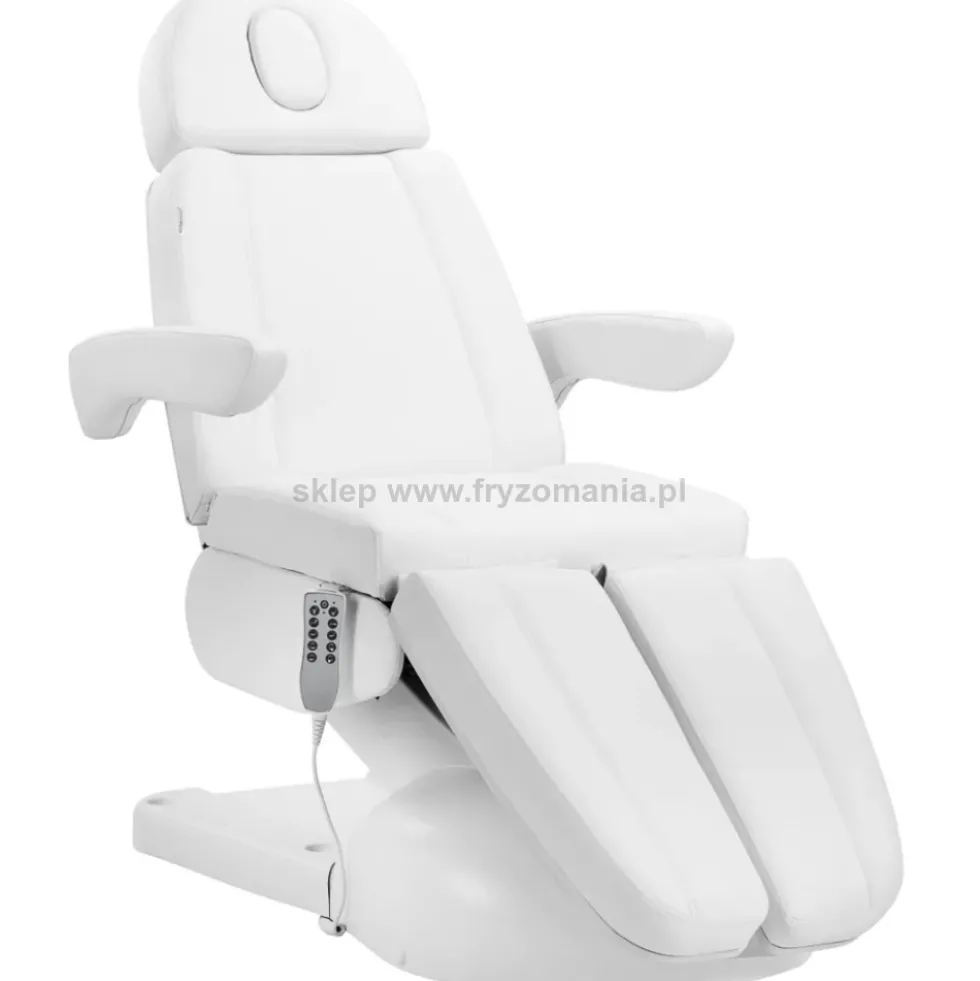 Activ Azzurro Lux Fotel kosmetyczny elektryczny biały, 5 siłowników, dostępny w 48h