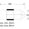 Activ Basic 210 Fotel kosmetyczny hydrauliczny biały