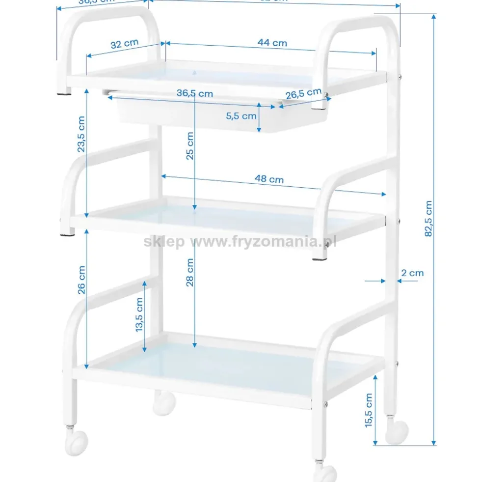 Activ Basic 121 Stolik kosmetyczny biały, dostępny w 48H