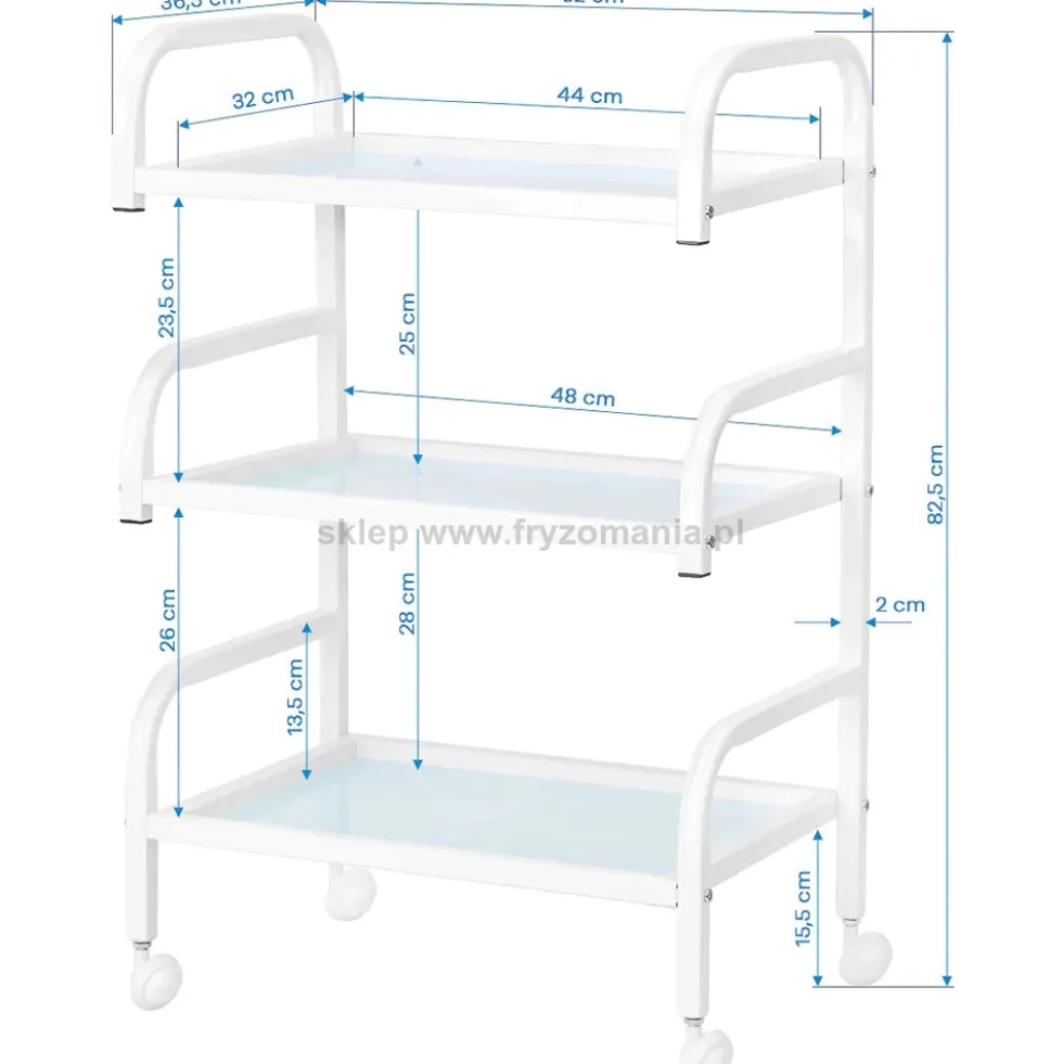 Activ Basic 122 Stolik kosmetyczny biały, dostępny w 48H