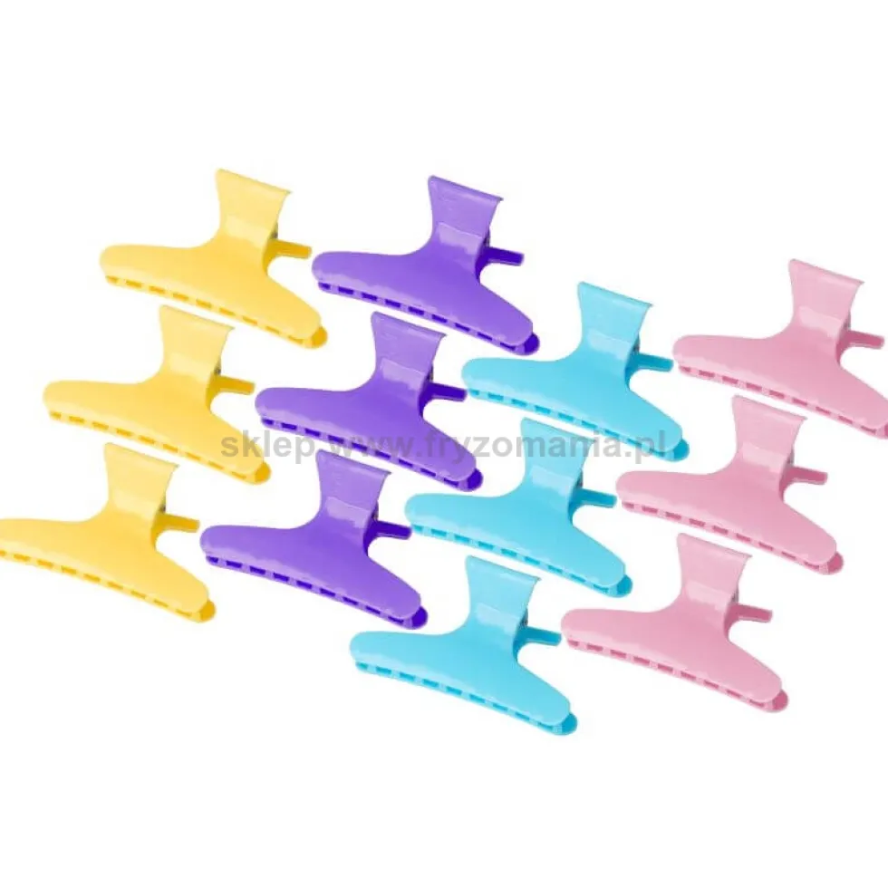 Activ E-47 Kraby Mix Klipsy fryzjerskie 8,2cm, 12szt.