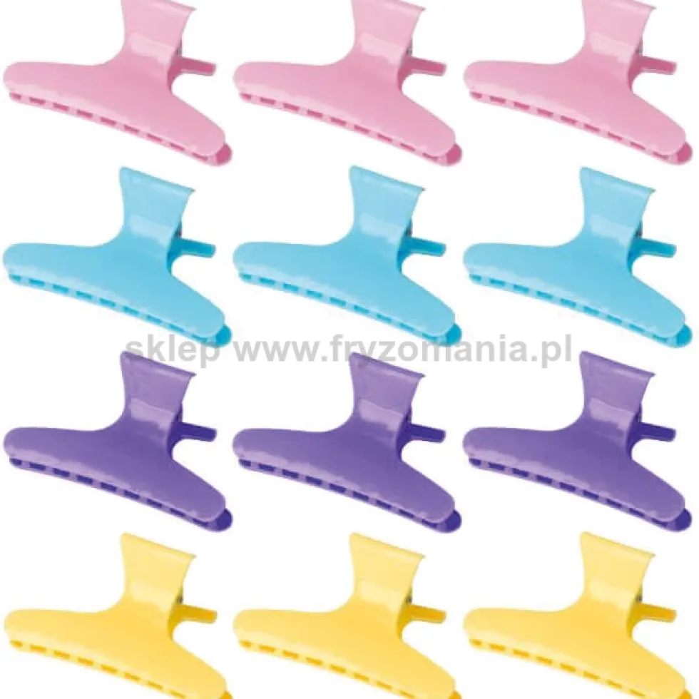 Activ E-47 Kraby Mix Klipsy fryzjerskie 8,2cm, 12szt.