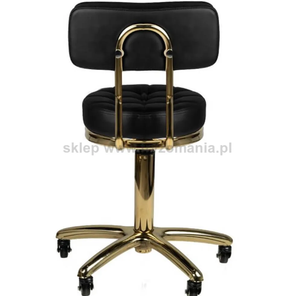 Activ Gold AM-961 Taboret kosmetyczny czarny