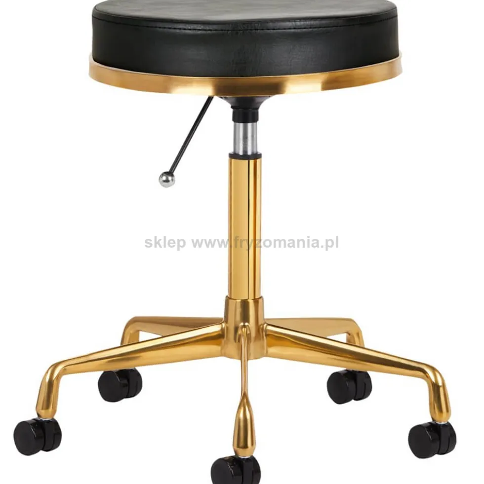 Activ H4 Taboret kosmetyczny, złoto-czarny dostępny w 48h