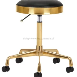 Activ H7 Taboret kosmetyczny, złoto-czarny dostępny w 48h
