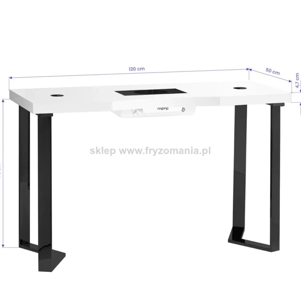 Activ MOMO 05-BL Biurko kosmetyczne z pochłaniaczem, dostępne w 48H