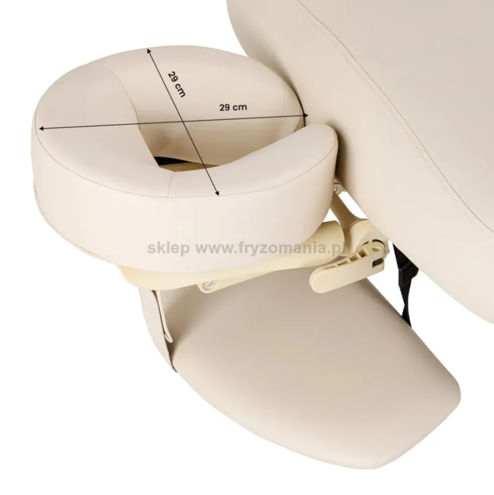 Activ Sillon Comfort Leżanka SPA kosmetyczna, kremowa z jasnobrązową podstawą, dostępna w 48H