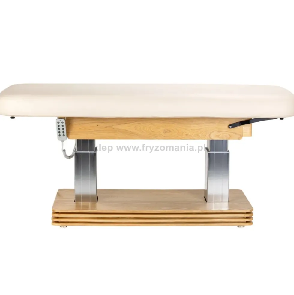 Activ Sillon Comfort Leżanka SPA kosmetyczna, kremowa z jasnobrązową podstawą, dostępna w 48H
