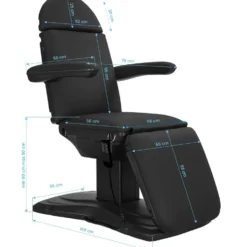 Activ Sillon Eclipse Fotel kosmetyczny elektryczny, czarny, 3 siłowniki, dostępny w 48h