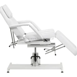 Activ Sillon 210 fotel kosmetyczny hydrauliczny, z kołyską i dzielonym podnóżkiem, biały, dostępny w 48h