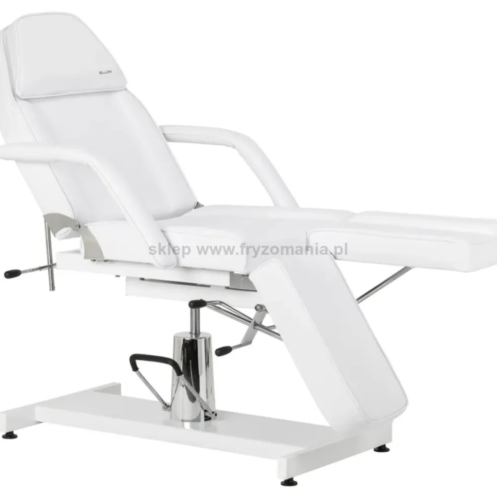 Activ Sillon 210 fotel kosmetyczny hydrauliczny, z kołyską i dzielonym podnóżkiem, biały, dostępny w 48h