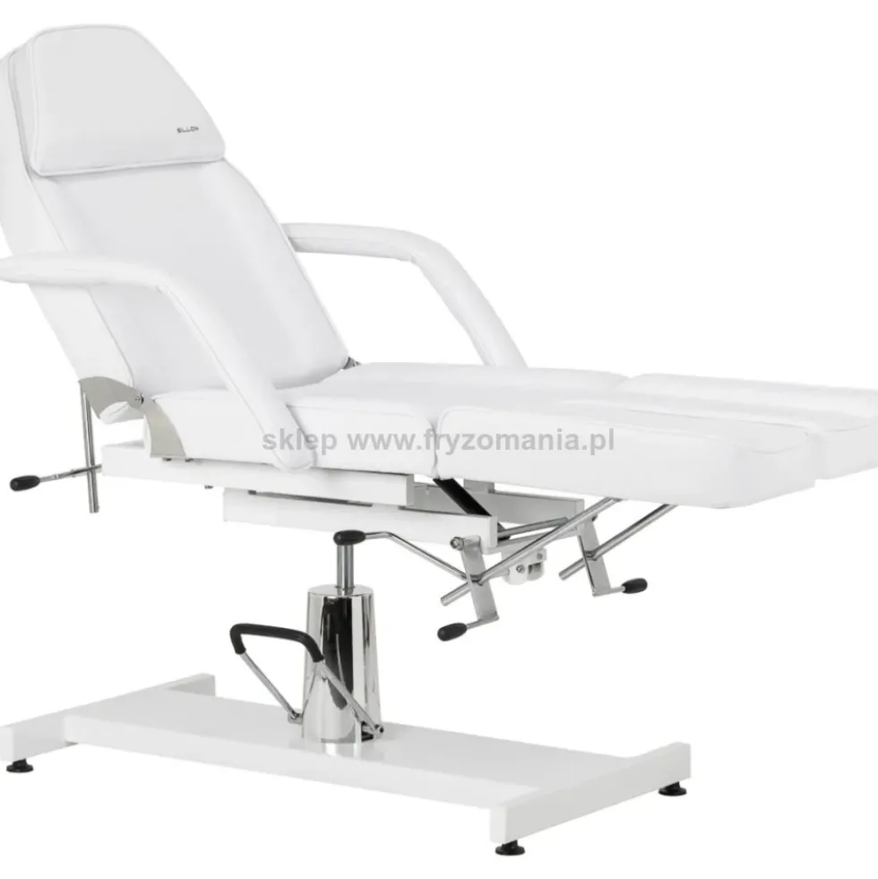 Activ Sillon 210 fotel kosmetyczny hydrauliczny, z kołyską i dzielonym podnóżkiem, biały, dostępny w 48h
