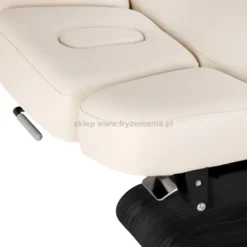 Activ Sillon Relax Leżanka SPA kosmetyczna, kremowa z czarną podstawą, dostępna w 48H
