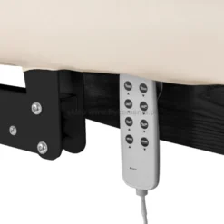Activ Sillon Relax Leżanka SPA kosmetyczna, kremowa z czarną podstawą, dostępna w 48H