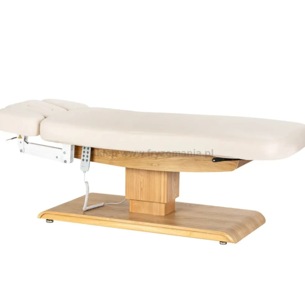 Activ Sillon Relax Leżanka SPA kosmetyczna, kremowa z jasnobrązową podstawą, dostępna w 48H
