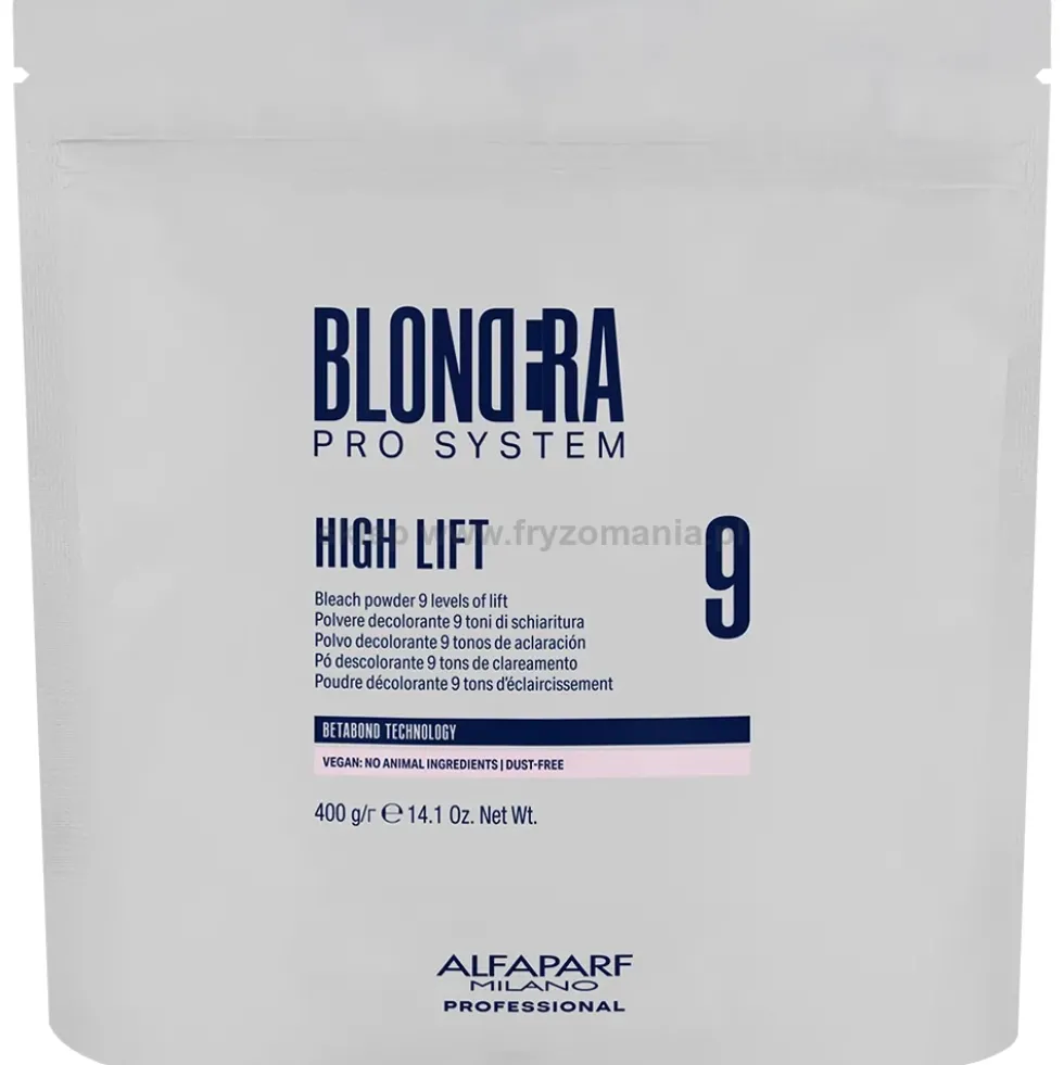 Alfaparf Blondera High Lift 9 rozjaśniacz do włosów do 9 tonów rozjaśnienia 400g