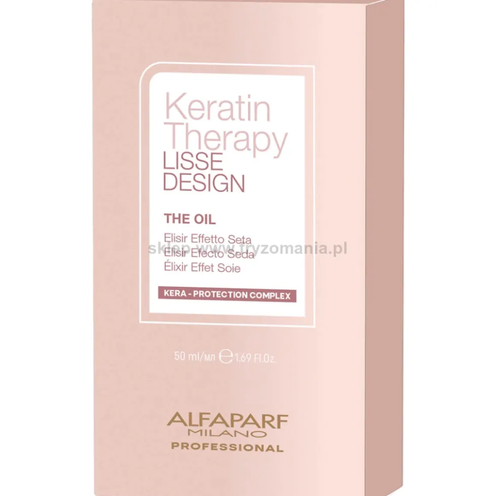 Alfaparf Keratin Therapy Lisse Design The Oil olejek do włosów 50ml