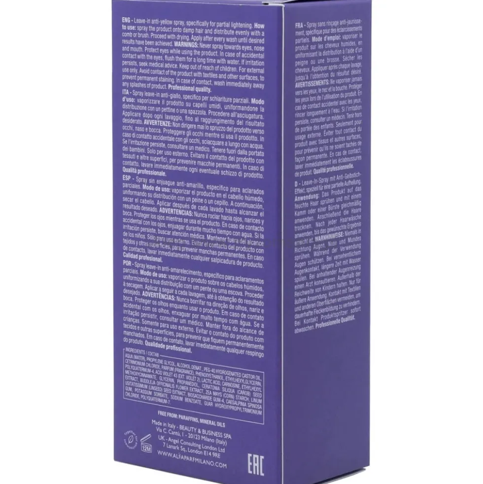 Alfaparf Semi Di Lino Blonde Anti-Yellow Spray do włosów blond i siwych 125ml