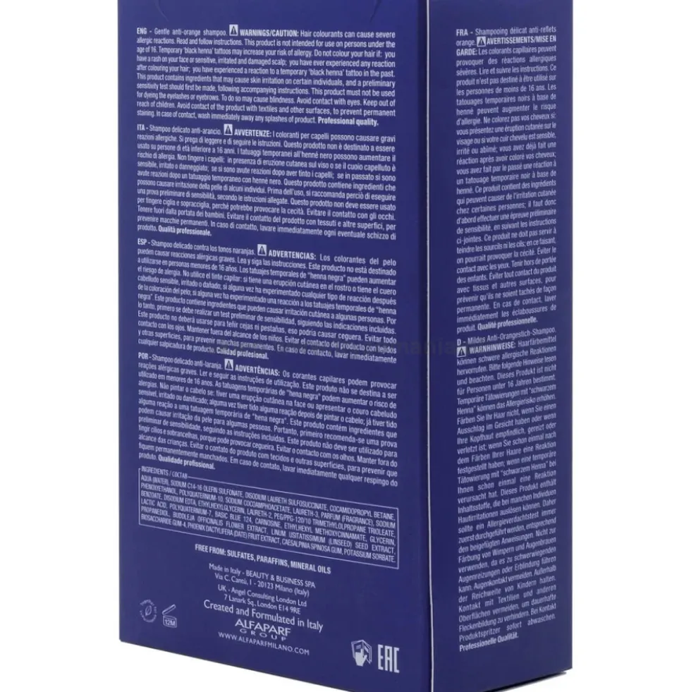 Alfaparf Semi Di Lino Brunette Anti-Orange Szampon do włosów brązowych i ciemnych 250ml