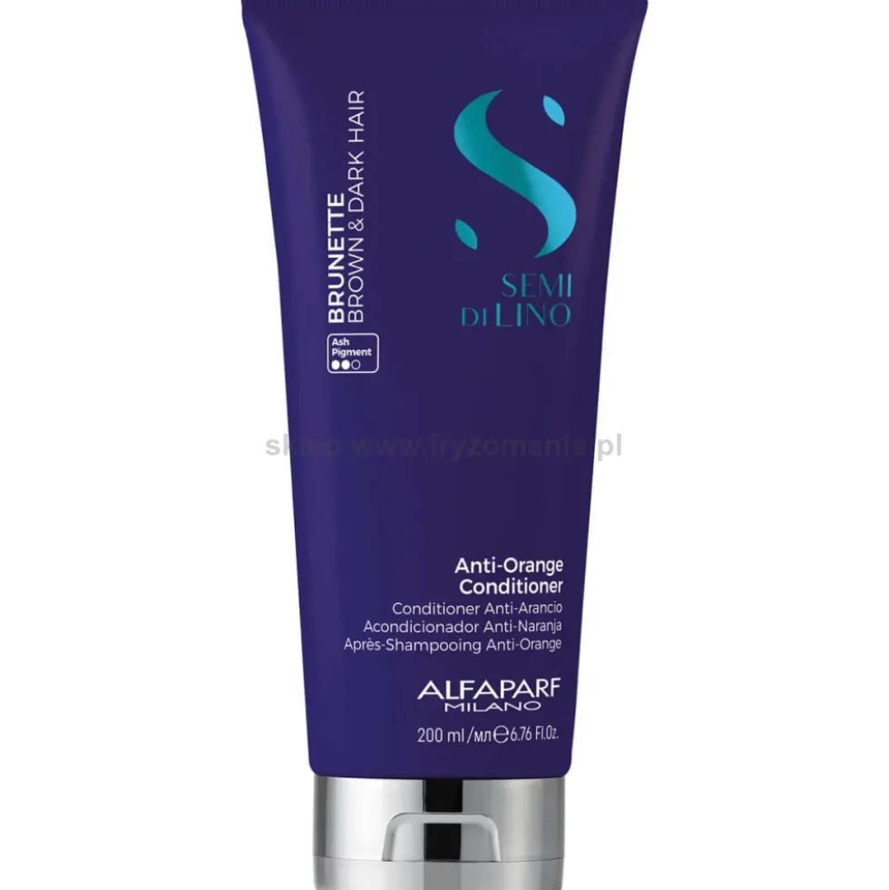 Alfaparf Semi Di Lino Brunette Anti-Orange Odżywka do włosów brązowych i ciemnych 200ml