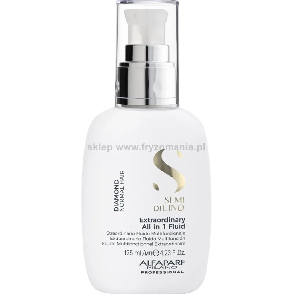Alfaparf Semi Di Lino DIAMOND fluid rozświetlający do włosów normalnych, odżywka bez spłukiwania 125ml