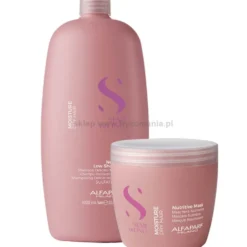 Alfaparf Semi Di Lino Moisture zestaw nawilżający włosy szampon 1000ml i maska 500ml