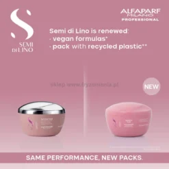 Alfaparf Semi Di Lino MOISTURE maska nawilżająca do włosów mocno odwodnionych 200ml