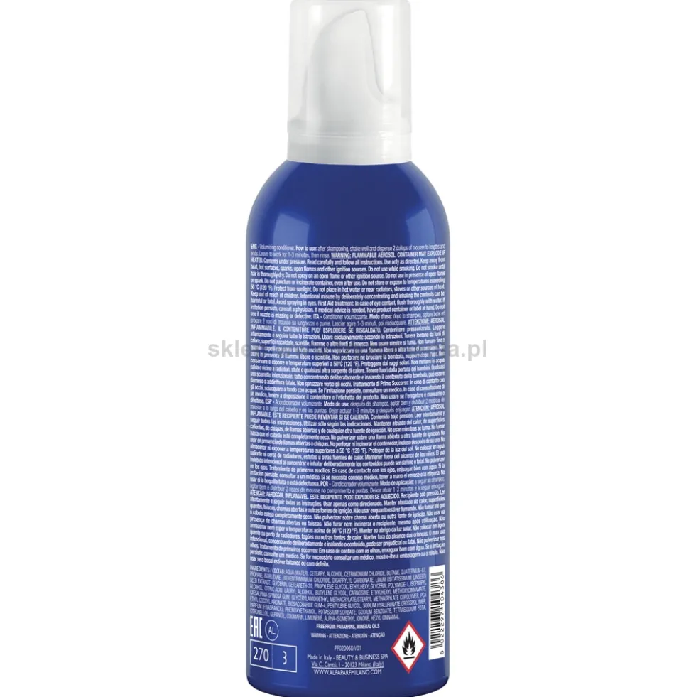 Alfaparf Semi Di Lino VOLUMIZING odżywka w piance zwiększająca objętość włosów 200ml
