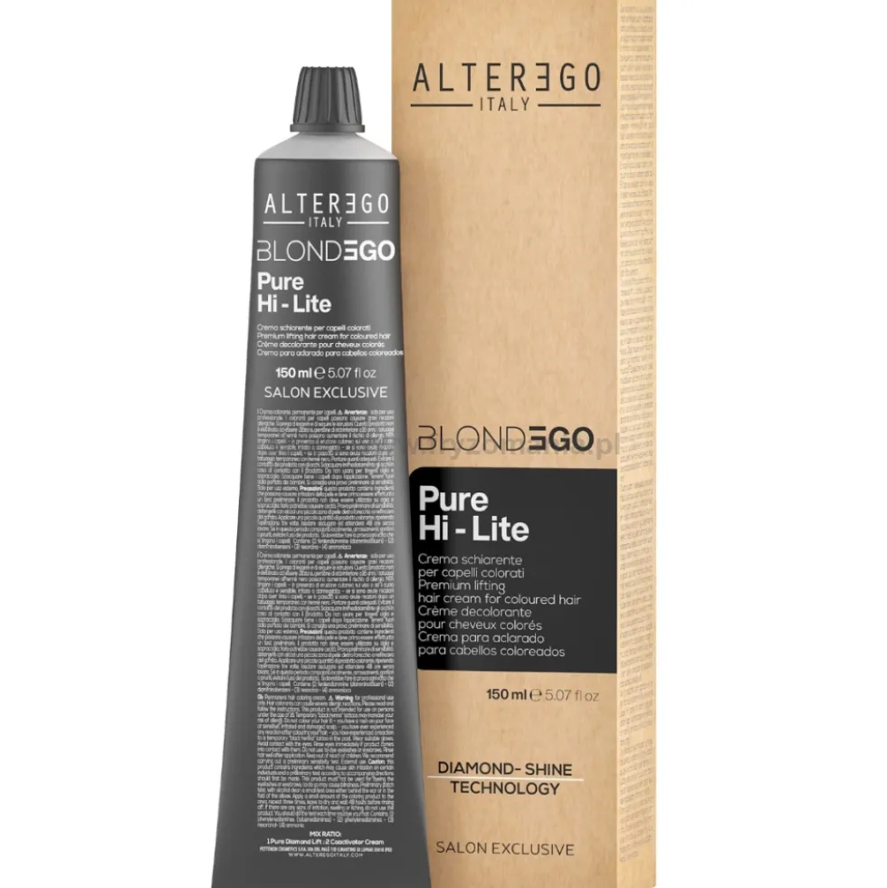 Alter Ego BlondEgo Pure Hi-Lite Rozjaśniacz do włosów w kremie 150ml