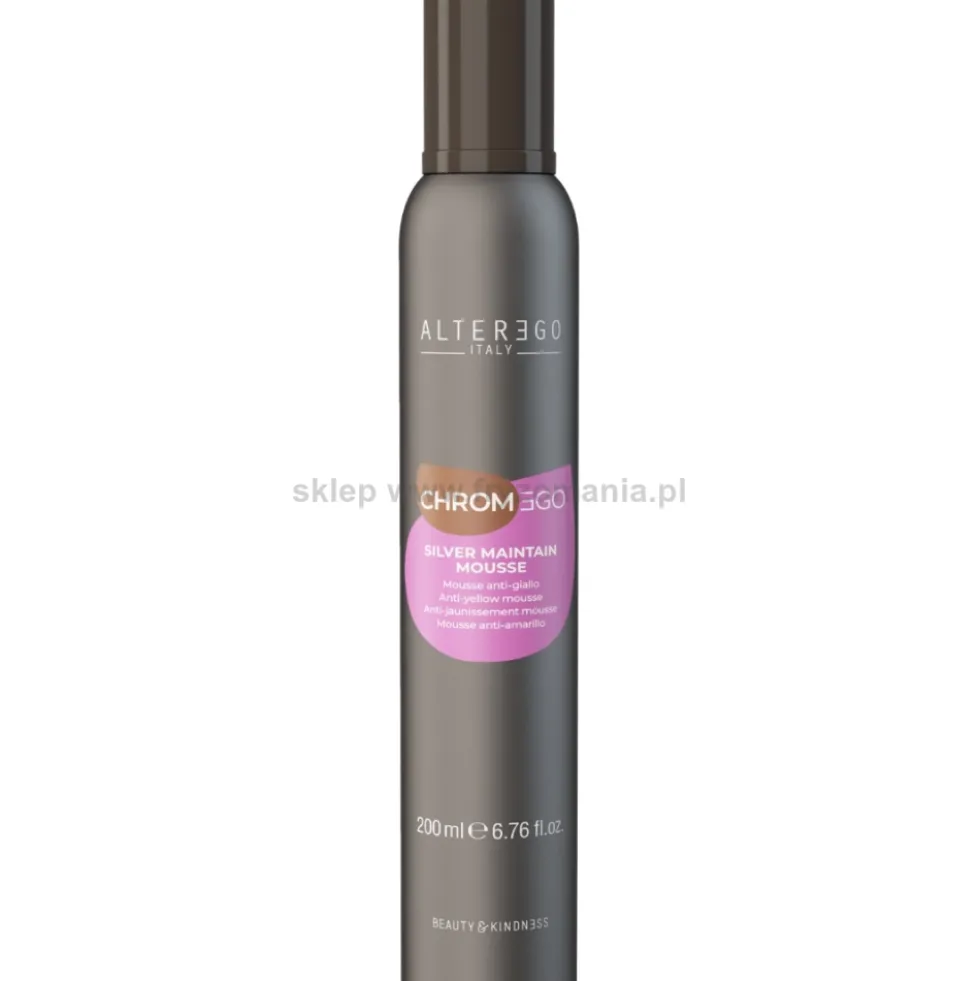 Alter Ego ChromEgo Silver Maintain Mousse Pianka do włosów blond, siwych i rozjaśnianych 200ml