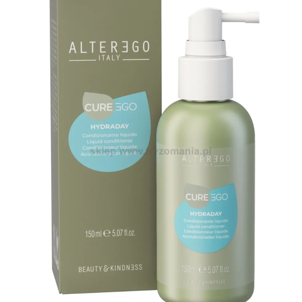 Alter Ego CureEgo Hydraday Liquid Conditioner Odżywka nawilżająca w płynie do włosów przesuszonych i matowych 150ml