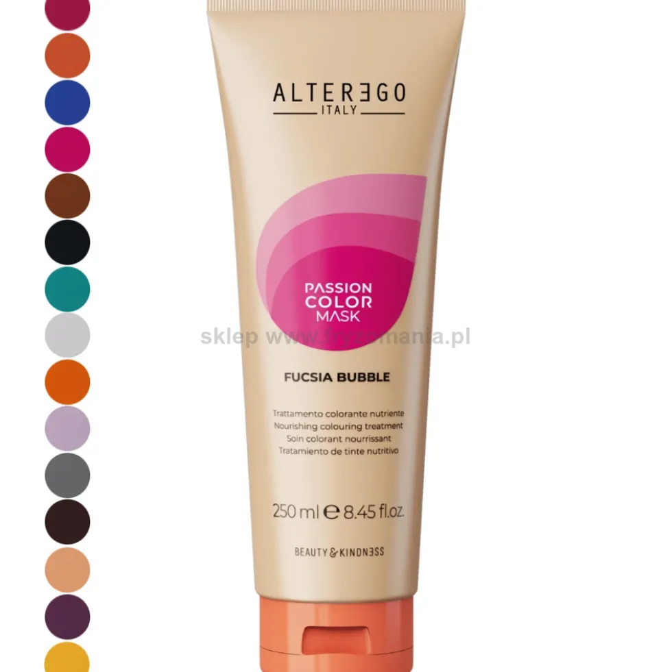 Alter Ego Passion Color Mask Maska koloryzująca do włosów, różne kolory 250ml