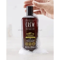 American Crew 3 in 1 Ginger&Tea Szampon, odżywka i żel pod prysznic w jednym kosmetyku 250ml