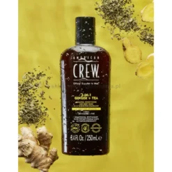 American Crew 3 in 1 Ginger&Tea Szampon, odżywka i żel pod prysznic w jednym kosmetyku 250ml