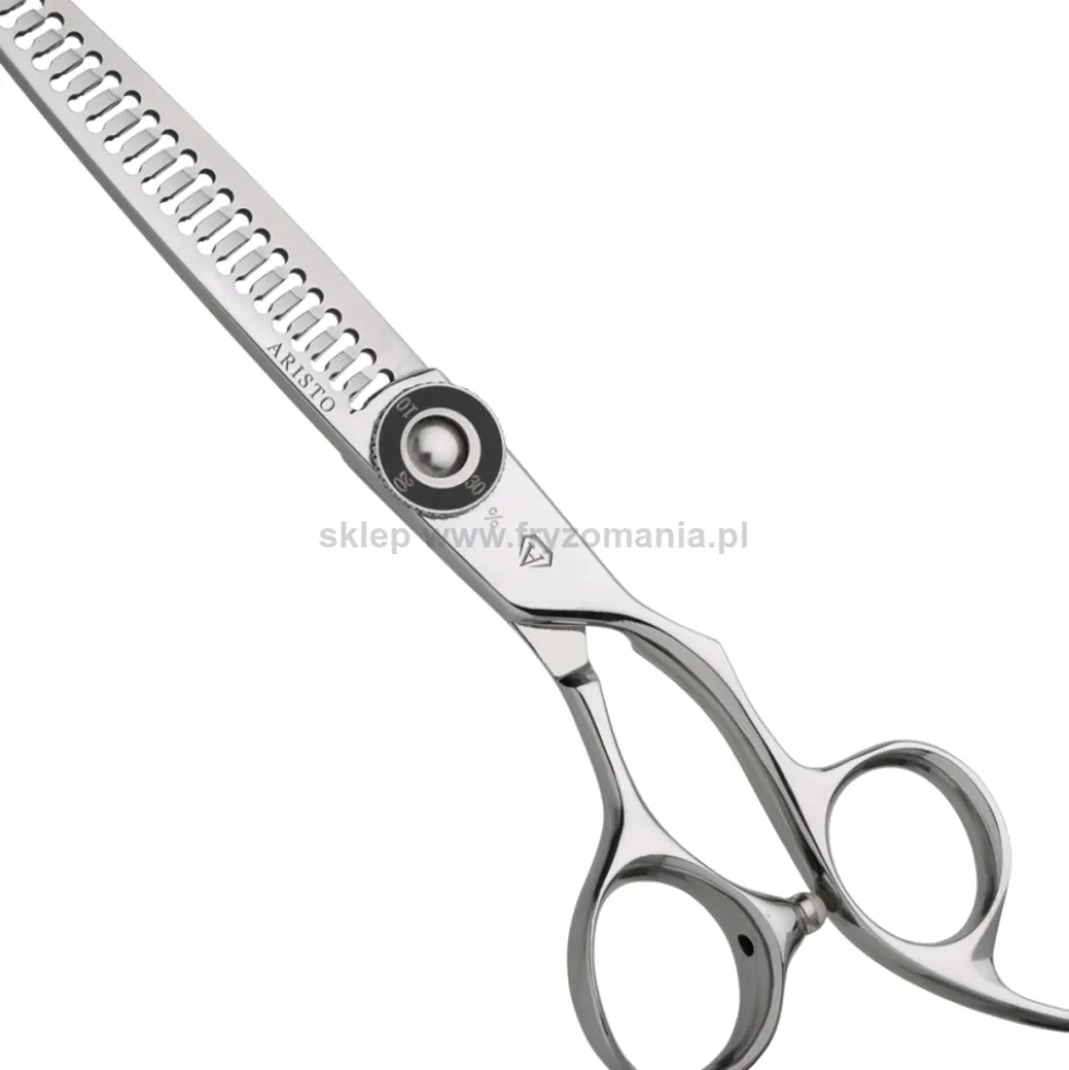 Aristo Diamond D7 Vario-Cut 20T+20T Degażówki fryzjerskie z regulacją cięcia 6.0"
