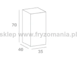 Ayala AMELIA szafka fryzjerska, płyta połysk